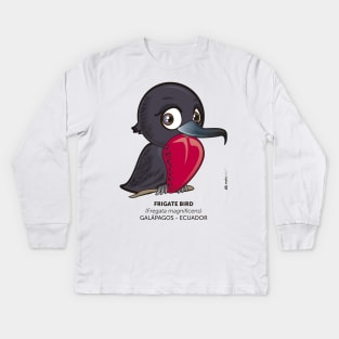 Frigate Bird Kids Long Sleeve T-Shirt